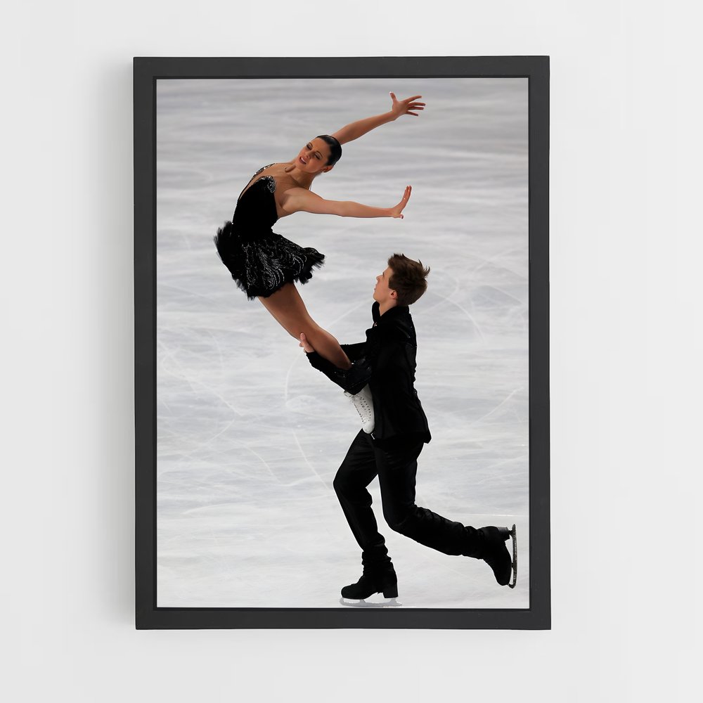 Poster Olympics skating – affiche Patinage artistique (vue 2)